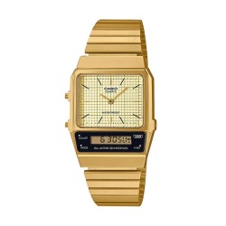 CASIO VINTAGE Mod. EDGY COLLECTION RETRO DIAL - GOLD AQ-800EG-9AEF